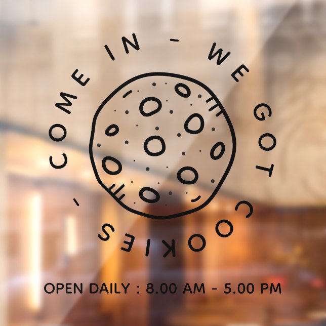 Cookies Bakery Store Simple Business Open Hours (Sheet 2)