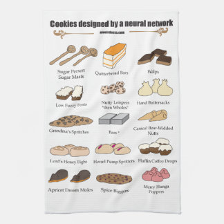 Cookies by AI Weirdness - Kitchen towel
