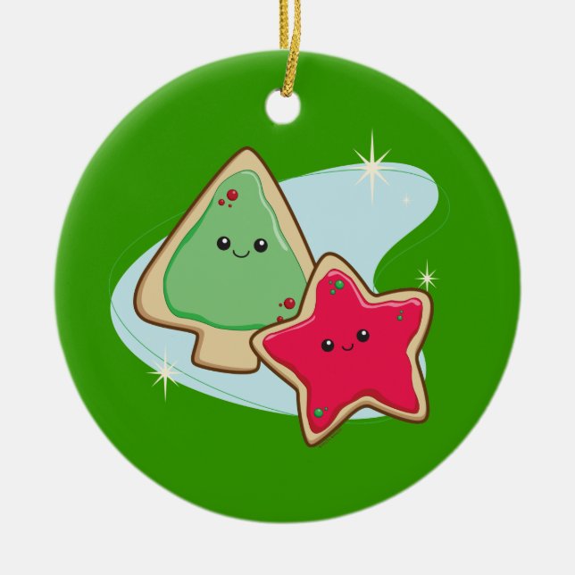 Cookies Ceramic Tree Decoration (Front)