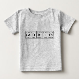 CoOKIEs Chemistry Periodic Table Words Elements Baby T-Shirt