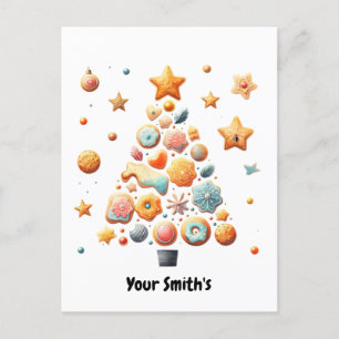 cookies Christmas Holiday Postcard