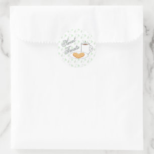 Cookies & Cocoa Baby Shower Classic Round Sticker