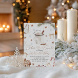 Cookies & Cocoa Birthday Invite<br><div class="desc">Celebrate your little one with this cozy Cookies & Cocoa Birthday Invitation! Featuring a warm mug of hot chocolate, gingerbread accents, candy canes, golden bows, and winter greenery, this charming watercolor design is perfect for a winter birthday, holiday party, or festive first birthday celebration. Elegant calligraphy paired with whimsical seasonal...</div>