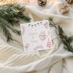 Cookies & Cocoa Birthday Napkin