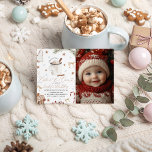 Cookies & Cocoa Photo Invite<br><div class="desc">Warm, cozy, and absolutely adorable — this Cookies & Cocoa Birthday Invitation with Photo is the perfect way to celebrate your little one’s winter birthday! Featuring hand-painted watercolor elements including a mug of hot cocoa, gingerbread details, candy canes, winter greenery, and golden accents, this design pairs beautifully with your child’s...</div>