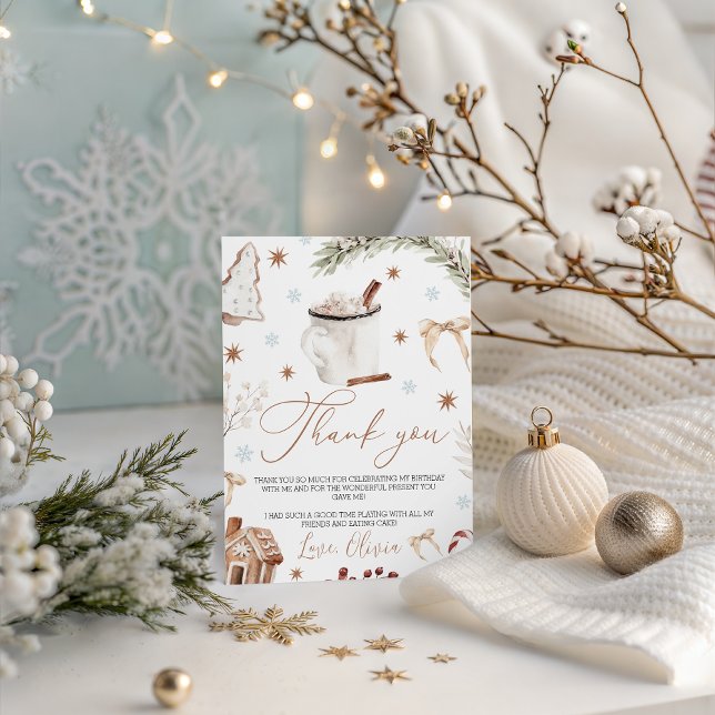 Cookies & Cocoa Thank You Card (Creator Uploaded)