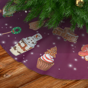 Cookies, Cupcakes and Cocoa Brushed Polyester Tree Skirt