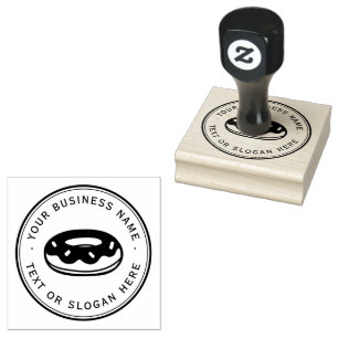 Cookies Custom Business Logo Large Rubber Stamp
