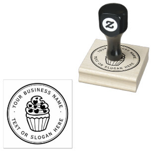 Cookies Custom Business Logo Large Rubber Stamp