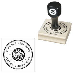 Cookies Custom Business Logo Large Rubber Stamp