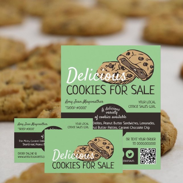 Cookies Design, Cookie Sales Fundraising Flyer (Creator Uploaded)