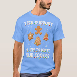 Cookies Eater Computer Tech Support Joke Christmas T-Shirt