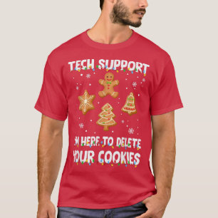 Cookies Eater Computer Tech Support Joke Christmas T-Shirt