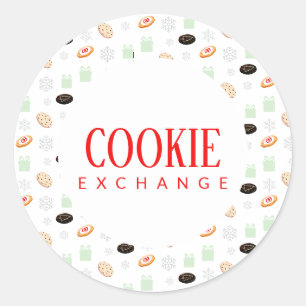 Cookies Exchange Party Classic Round Sticker