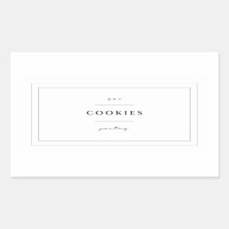 Cookies Food Label Stickers