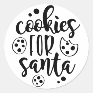Cookies for santa, Christmas sticker