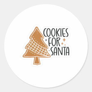 Cookies for Santa Classic Round Sticker