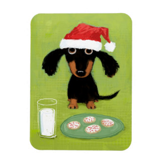 Cookies for Santa Dachshund Magnet