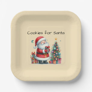 Cookies for Santa Paper Plate