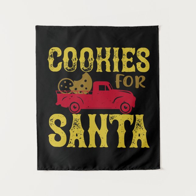 Cookies For Santa Tapestry (Front)