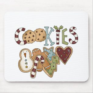 Cookies for Santa Tshirts and Gifts Mouse Pad