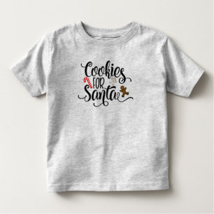 Cookies for Santa Whimsical Text Jersey Shirt
