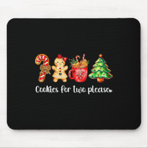 Cookies For Two Please,christmas Pregnancy Announc Mouse Pad