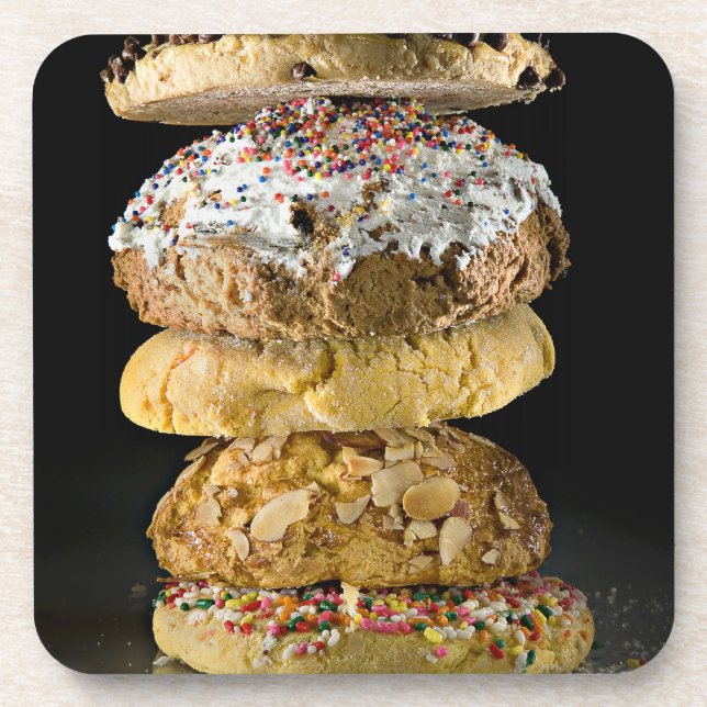 Cookies in a stack coaster (Front)