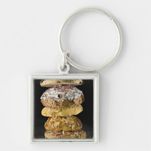 Cookies in a stack key ring
