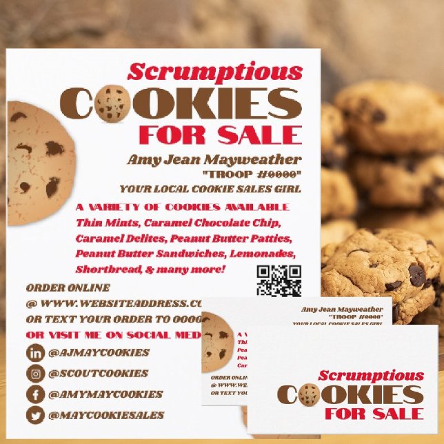 Cookies Logo, Cookie Sales Fundraising Flyer (Creator Uploaded)