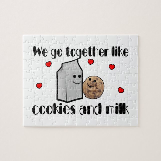 Cookies & Milk Love Jigsaw Puzzle (Horizontal)
