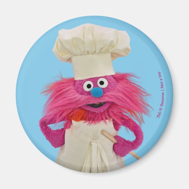 Cookie's Monster Food Truck | Gonger Posing Magnet (Front)
