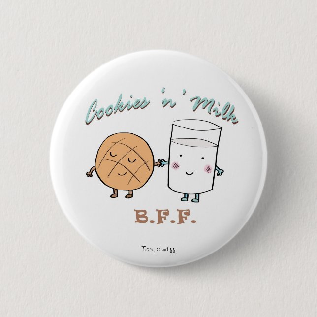 Cookies N Milk BFF Button (Front)