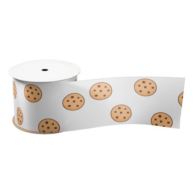 cookies on white satin ribbon (Spool)