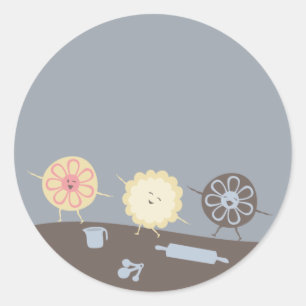 Cookies playing baker baking kitchen gift tag stic