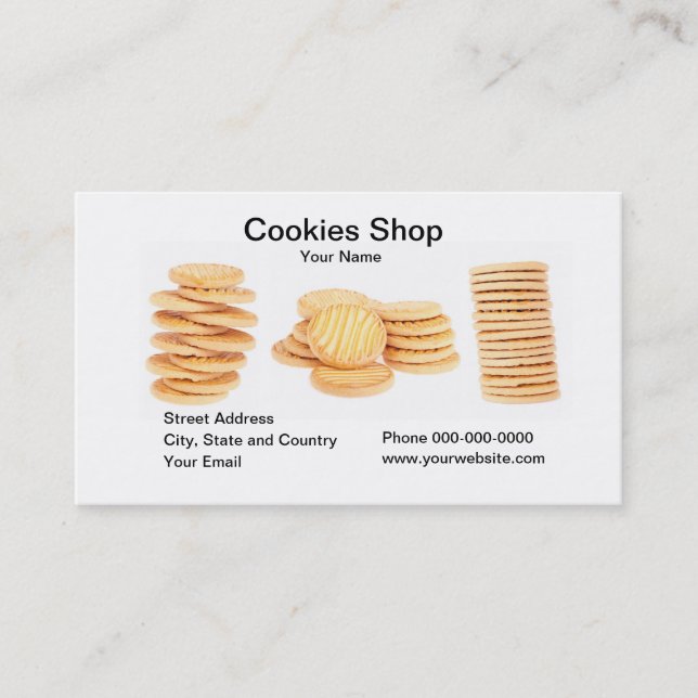 Cookies Shop Business Card (Front)