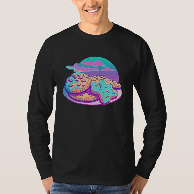 Cookies Synthwave 80s Retrowave Aesthetic  1 T-Shirt (Front)