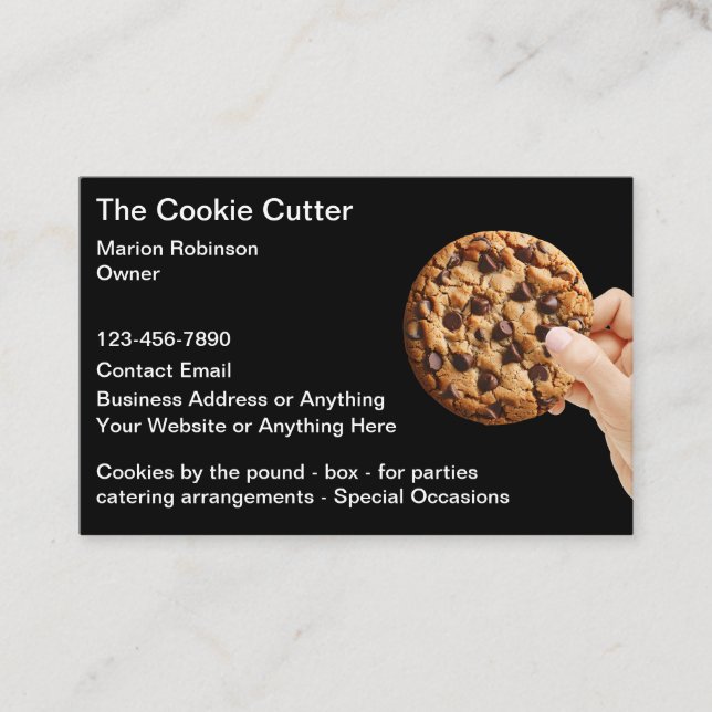 Cookies Theme Business Cards (Front)