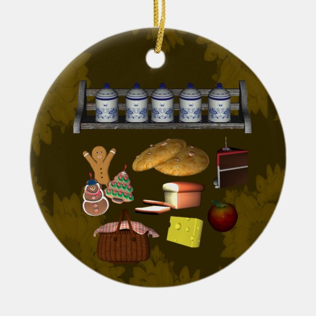 Cookies Treats Food Kitchen Ornament (Front)