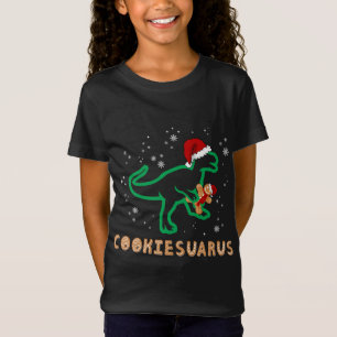 Cookiesaurus Christmas Dinosaur Rex Sugar Cookie T-Shirt