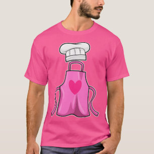 Cooking apron and Cooking hat with Heart T-Shirt