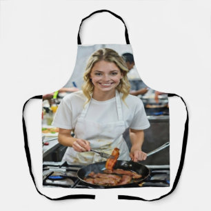 Cooking Bacon Photo Customize Apron