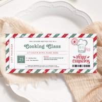 Cooking Baking Class Christmas Gift Voucher