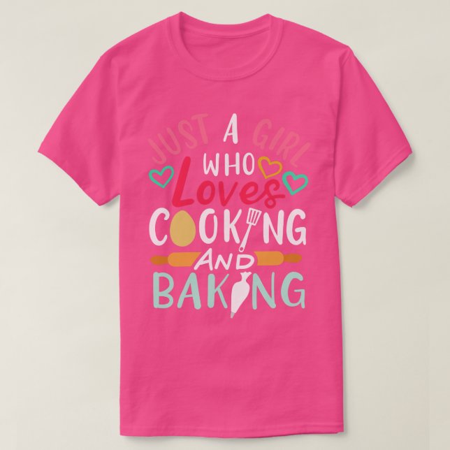 Cooking Baking Cook Baker T-Shirt (Design Front)