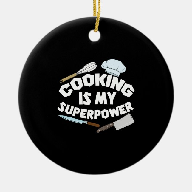 Cooking Ceramic Tree Decoration (Front)