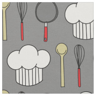 Cooking Chef Cute Kids Baking Kitchen Fabric