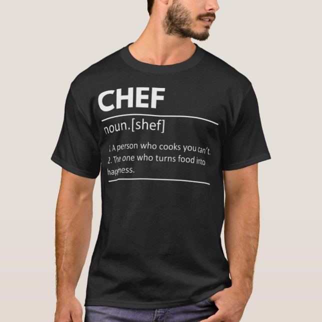 Cooking Chef Definition skateboard kitchen  T-Shirt (Front)