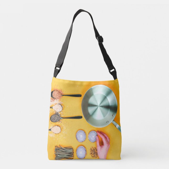 Cooking Chef Pan Crossbody Bag (Back)