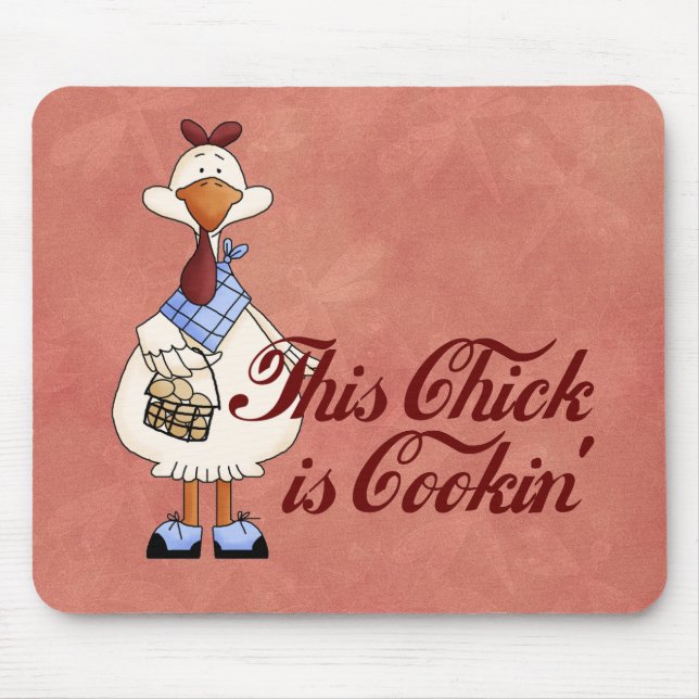 Cooking Chick Mouse Pad (Front)