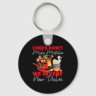 Cooking Cook Kitchen Chef Chefs Don't Make Mistake Key Ring